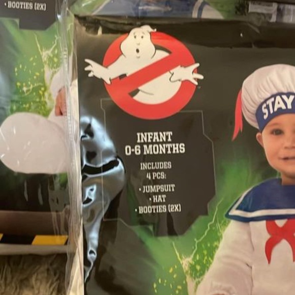 BRAND NEW baby ghostbusters stay puft marshmallow halloween costume 6-12M & 2T - Picture 3 of 6